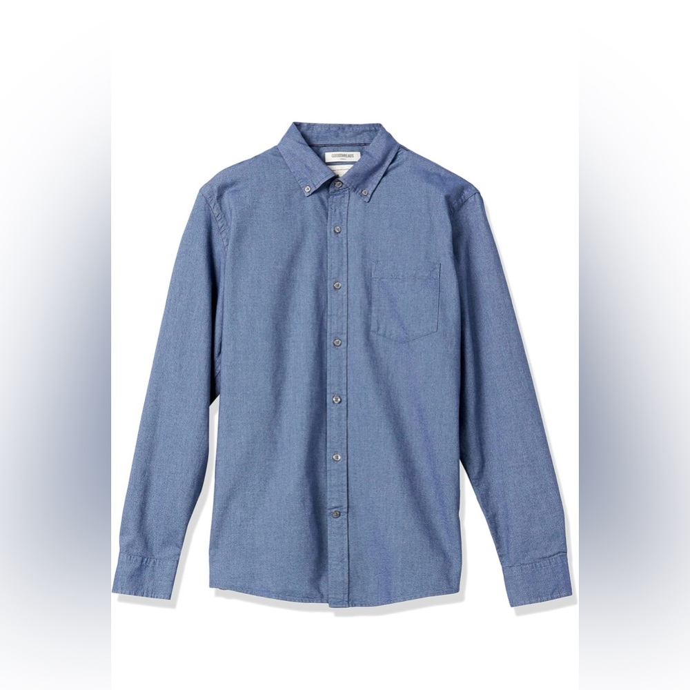 Men’s Long-Sleeve Button-down Shirt. Standard-fit Long-sleeve Oxford Shirt. XL